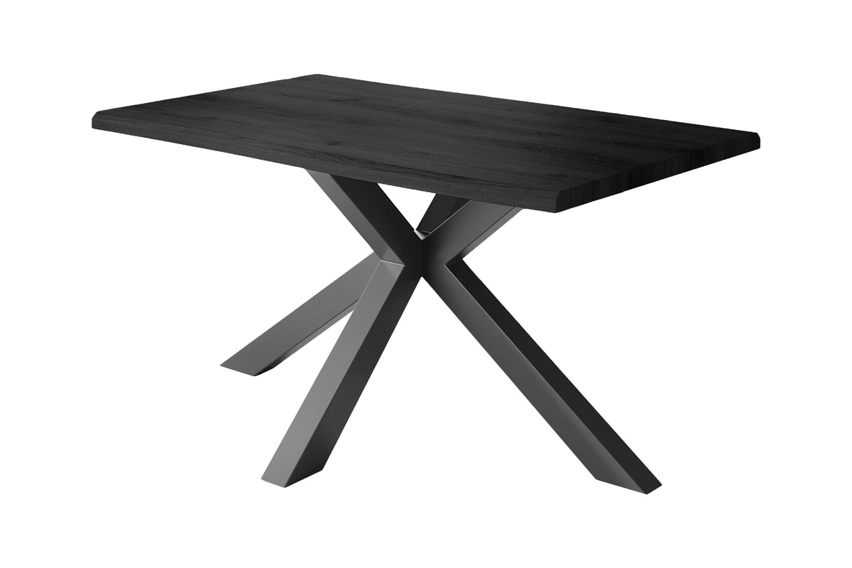 #140x80 #holzgrau-optik #spider-gestellschwarz