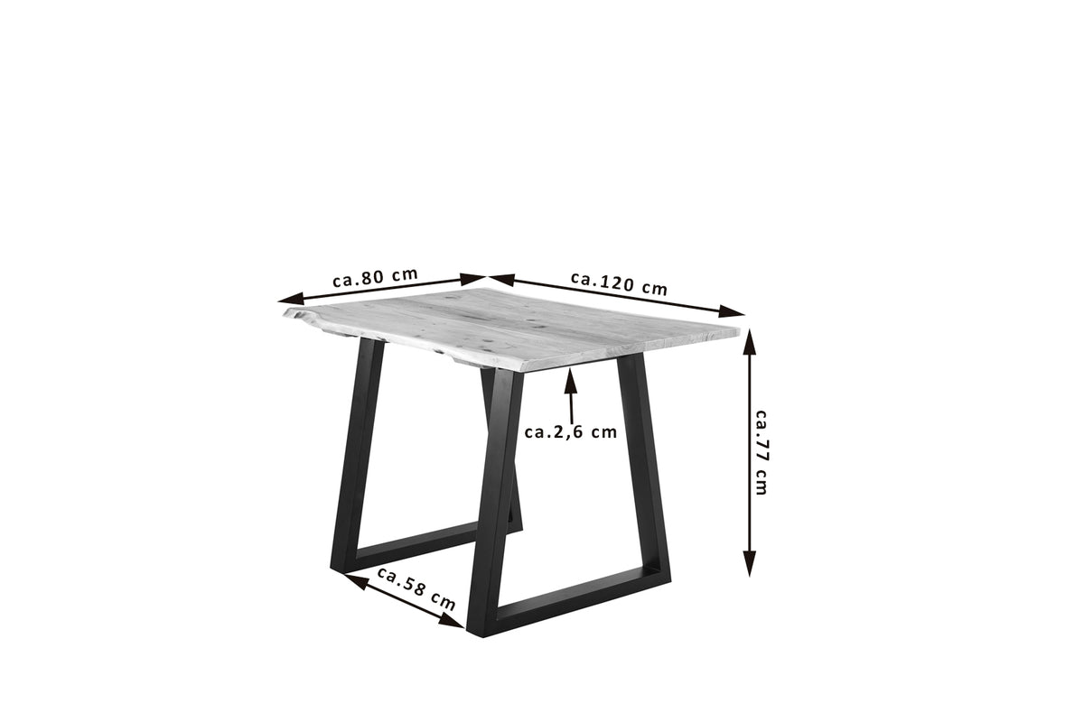 #120x80 #naturfarben #v-gestellschwarz