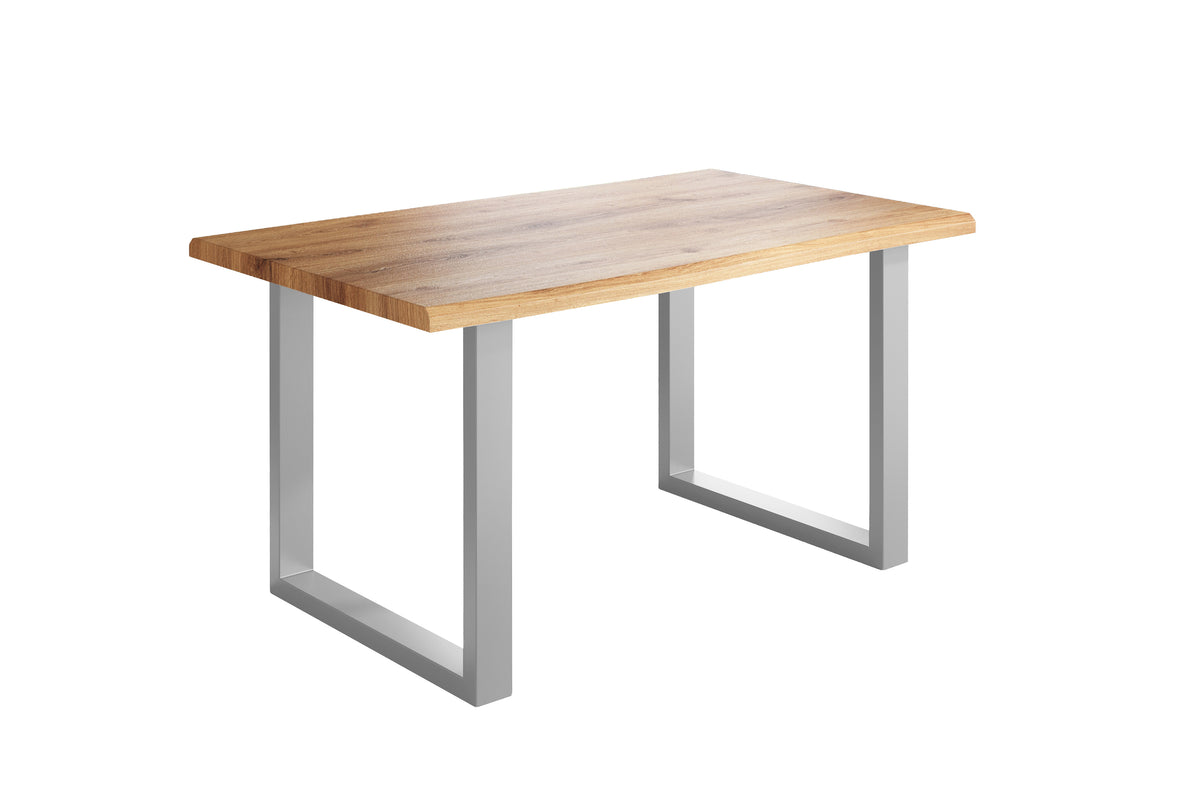 #120x80 #holzwildeiche-optik #u-gestellsilber