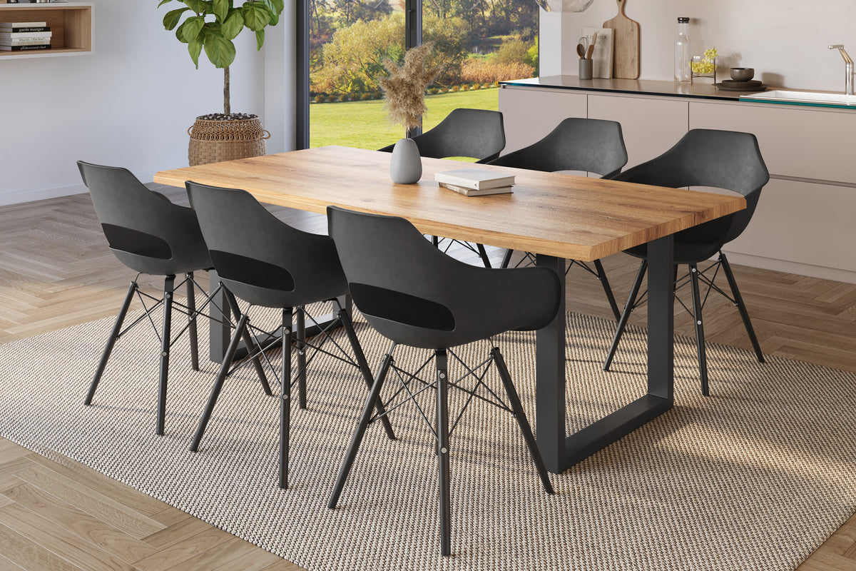 #240x100 #holzwildeiche-optik #u-gestellschwarz