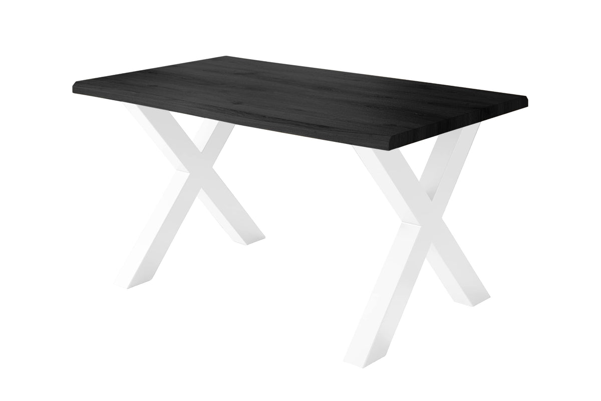 #220x100 #holzgrau-optik #x-gestellweiß