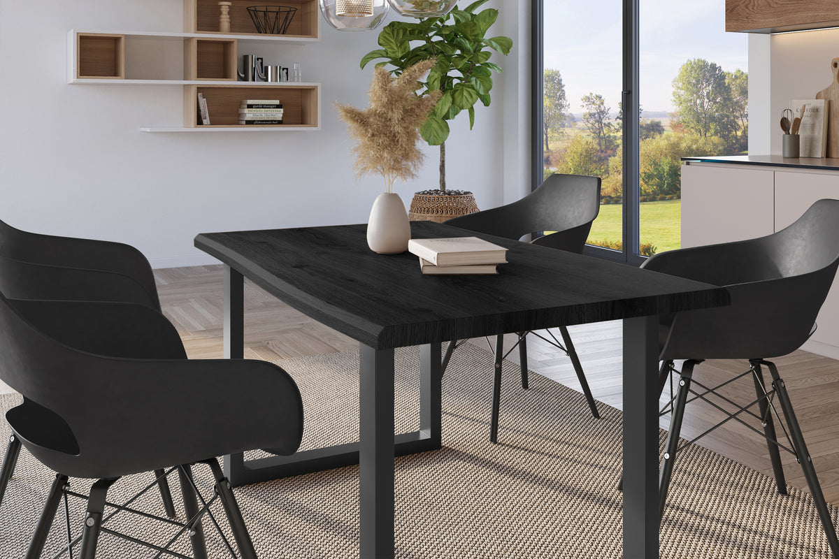 #140x80 #holzgrau-optik #u-gestellschwarz