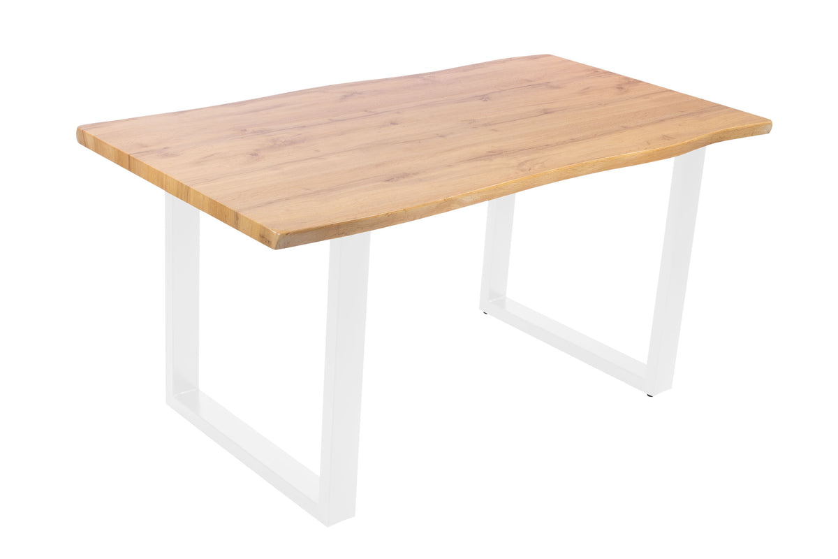 #160x85 #holzwildeiche-optik #u-gestellweiß