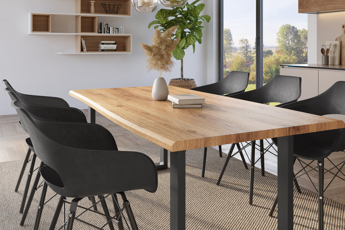 #240x100 #holzwildeiche-optik #u-gestellschwarz