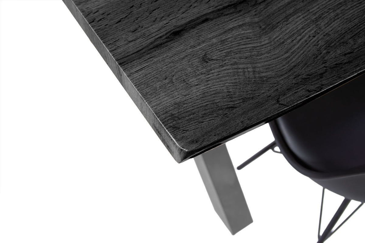 #160x85 #holzgrau-optik #x-gestellsilber