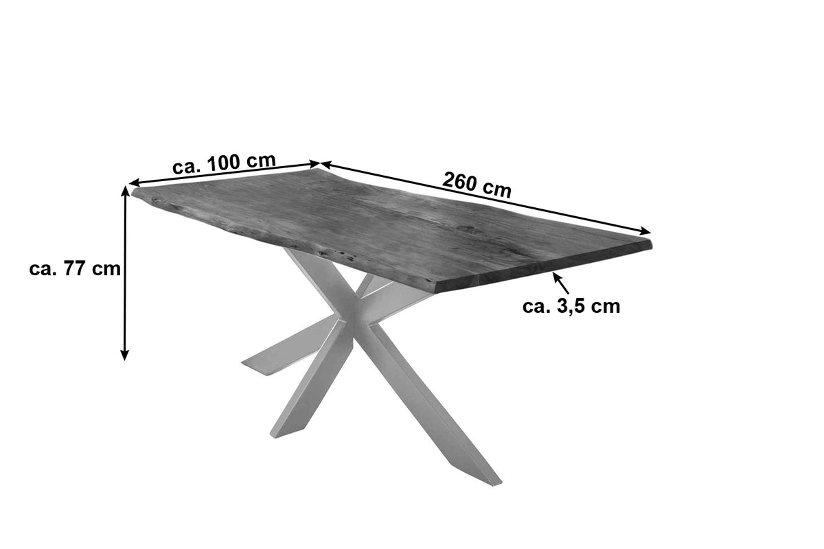 #260x100 #nussbaumfarben #silber