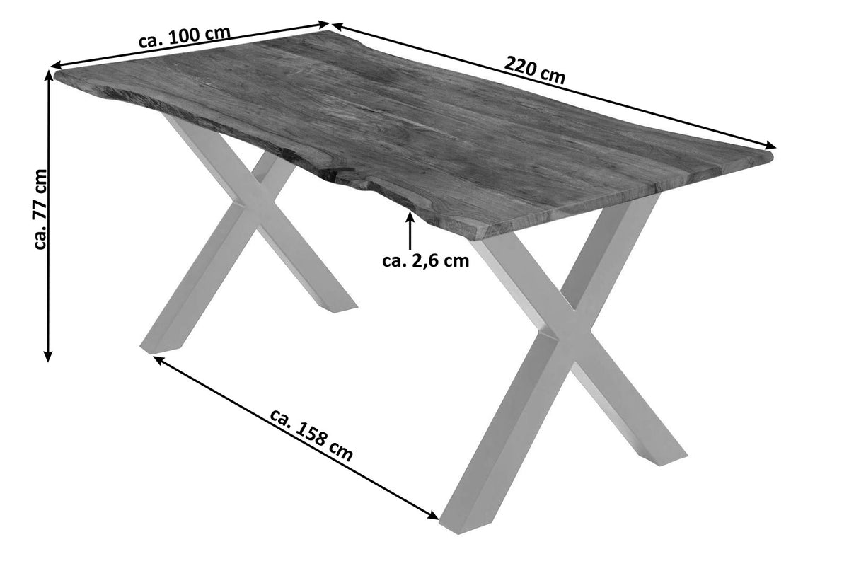 #220x100 #nussbaumfarben #silber