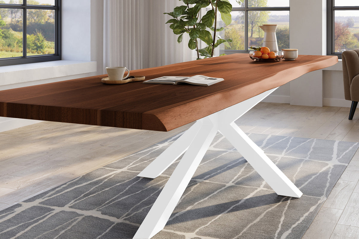 #350x120 #nussbaumfarben #spider-gestellweiß