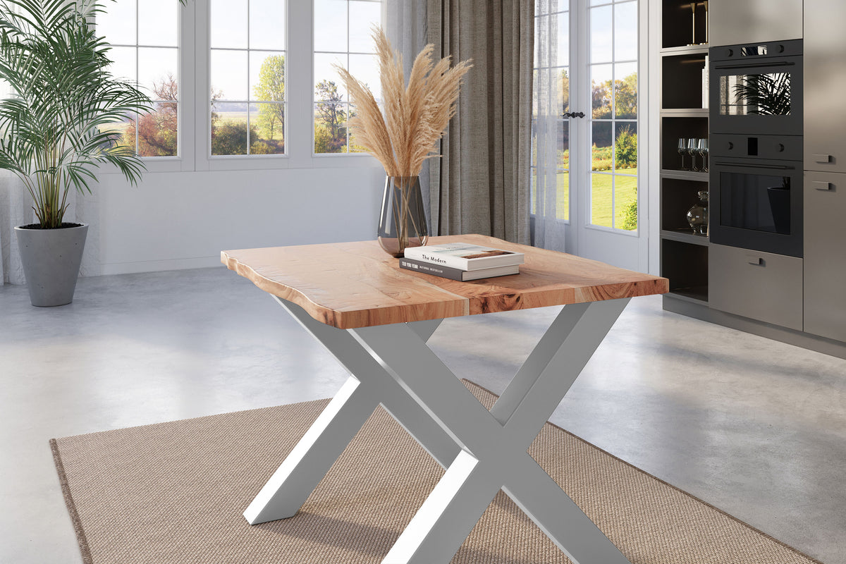 #80x80 #naturfarben #x-gestellsilber