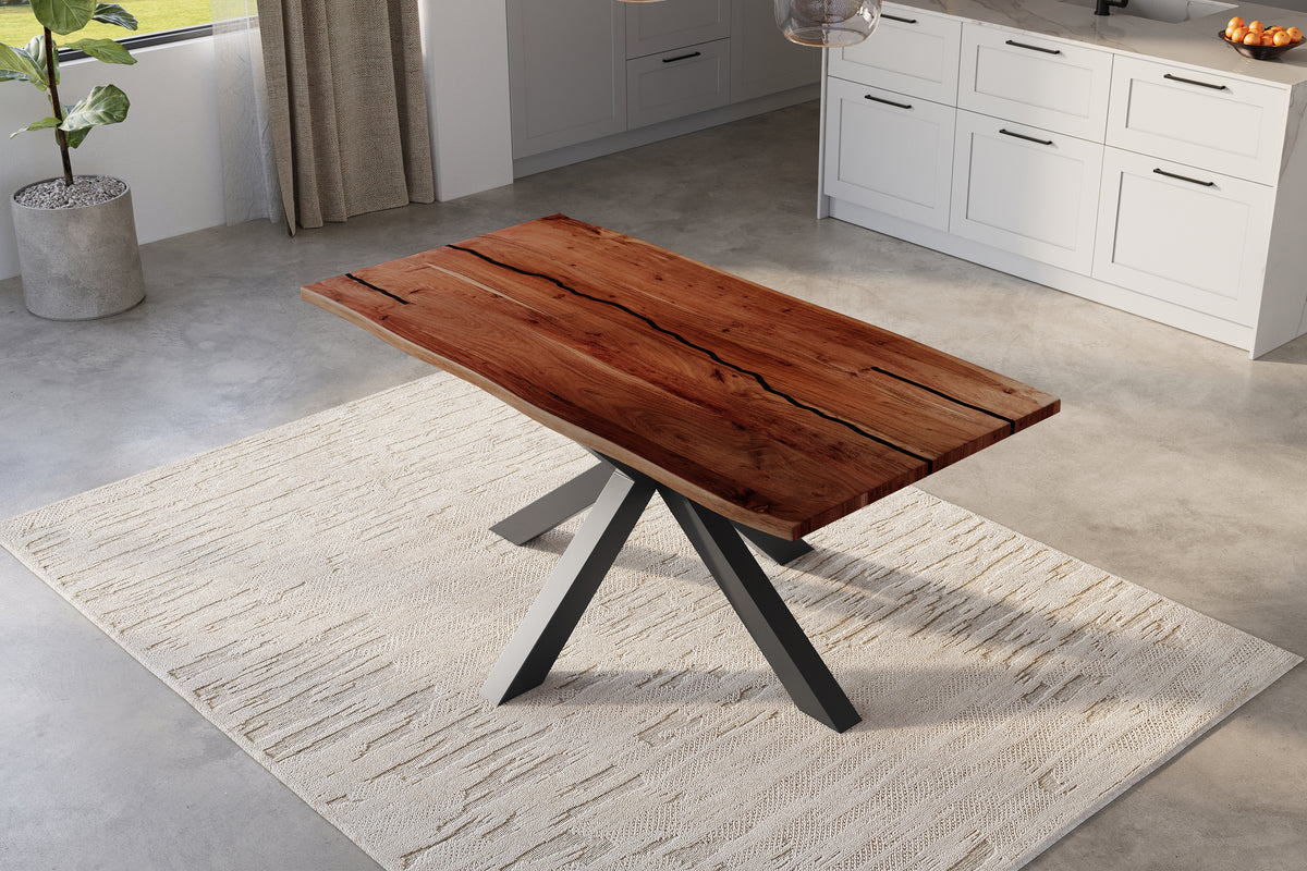#180x90 #nussbaumfarben #spider-gestellschwarz