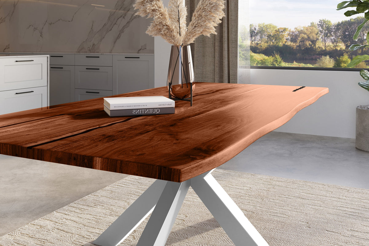 #220x100 #nussbaumfarben #spider-gestellsilber