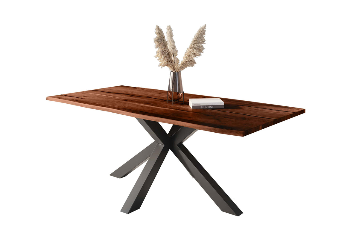 #220x100 #nussbaumfarben #spider-gestellschwarz