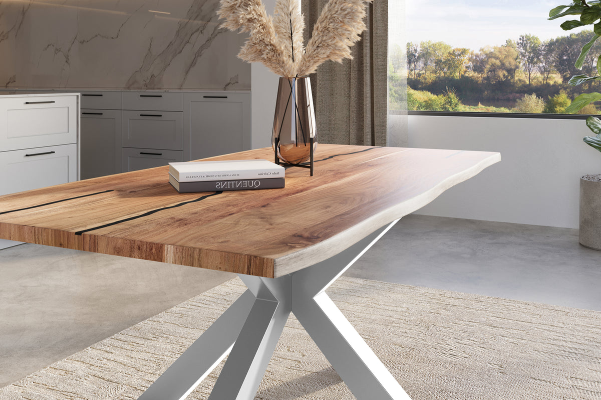 #180x90 #naturfarben #spider-gestellsilber
