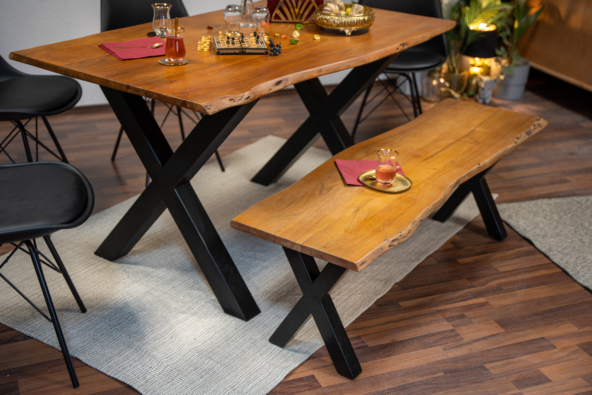 #160x42 #nussbaumfarben #x-gestell