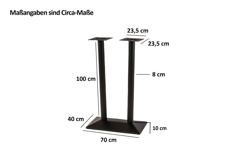 #70x40 #silber #doppelsäulehochsilber