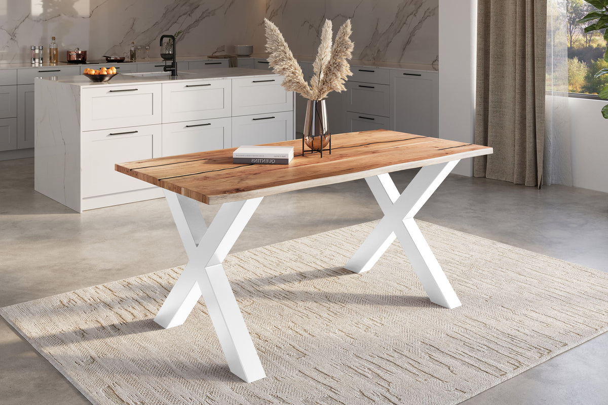#180x90 #naturfarben #x-gestellweiß