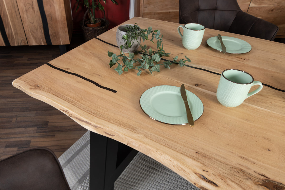 #180x90 #naturfarben #a-gestellschwarz