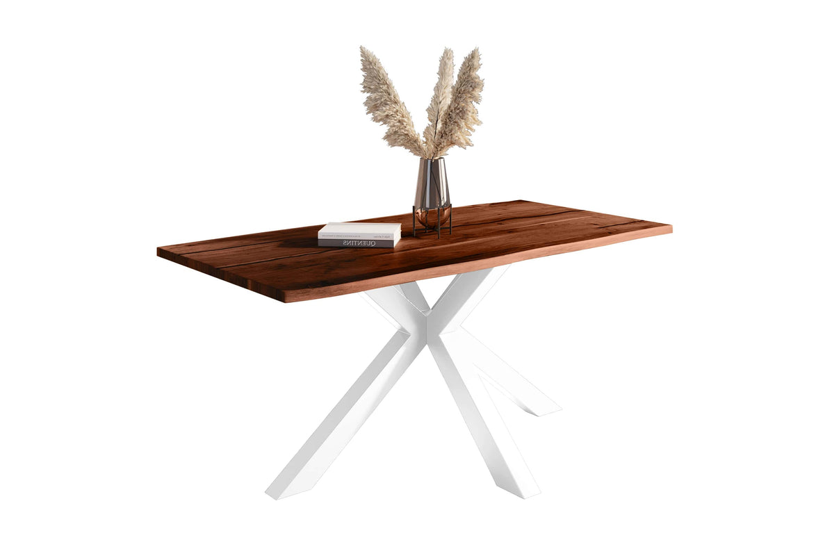 #180x90 #nussbaumfarben #spider-gestellweiß