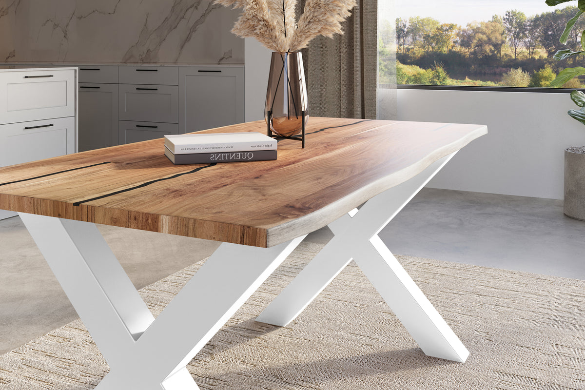 #180x90 #naturfarben #x-gestellweiß