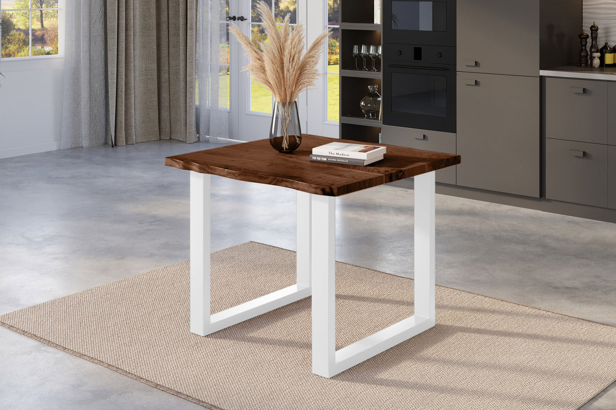 #80x80 #nussbaumfarben #u-gestellweiß