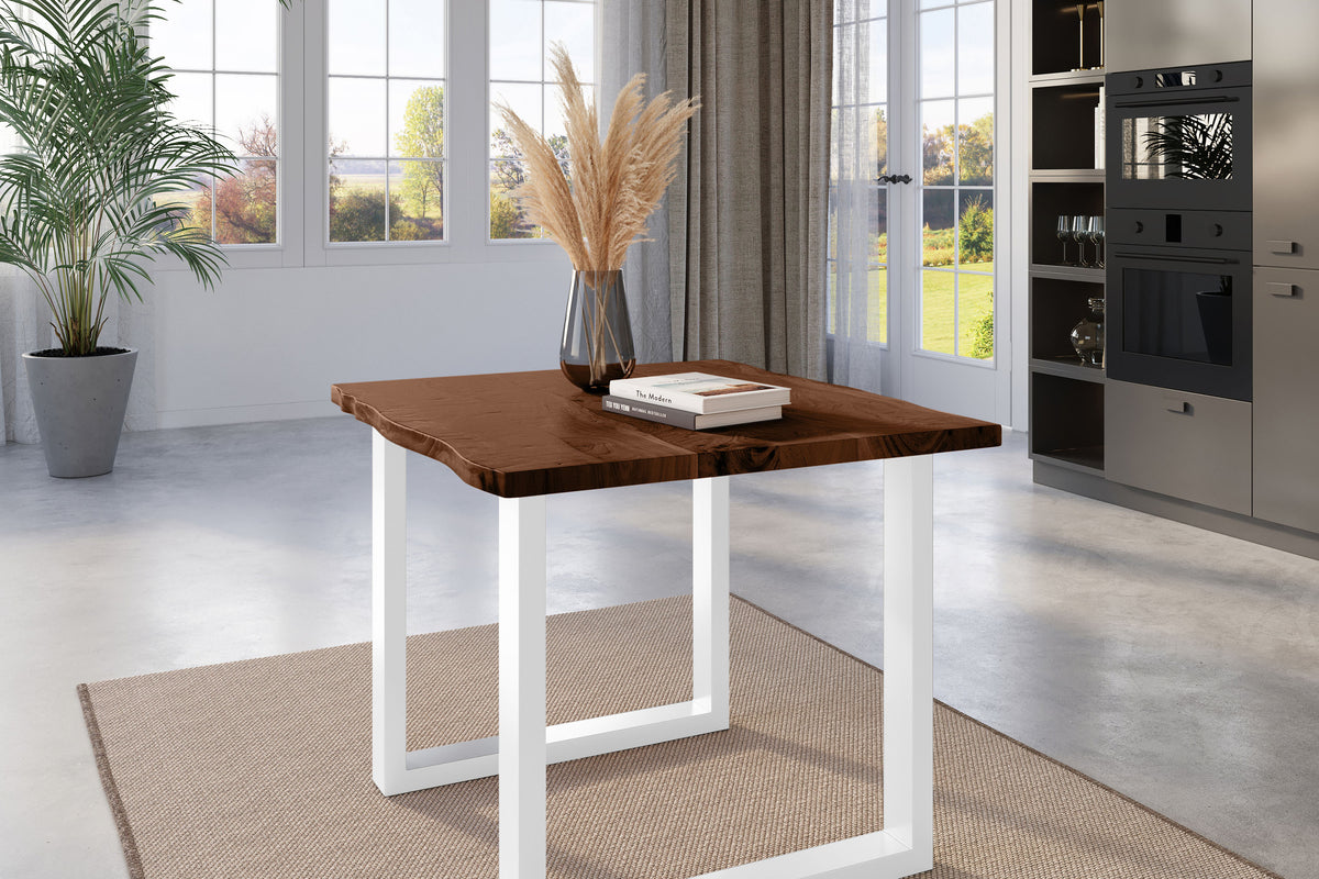 #80x80 #nussbaumfarben #u-gestellweiß