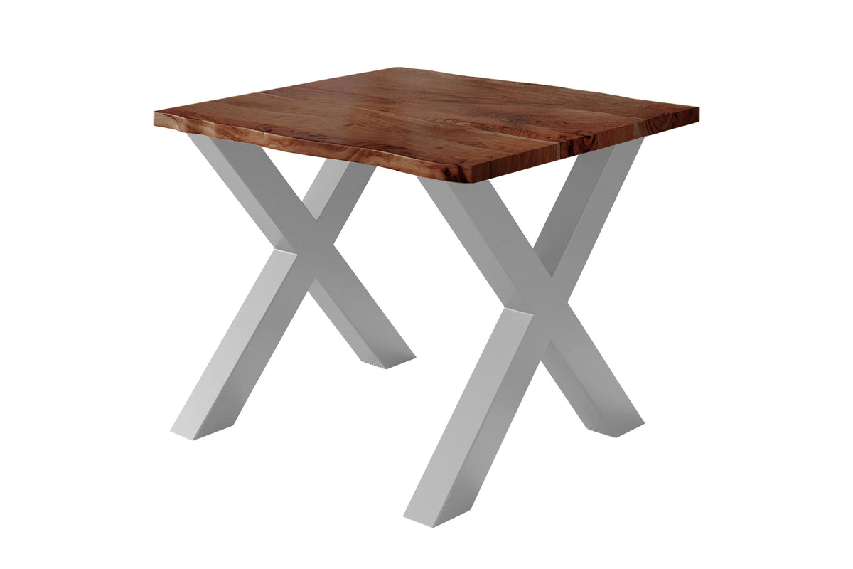 #80x80 #nussbaumfarben #x-gestellsilber