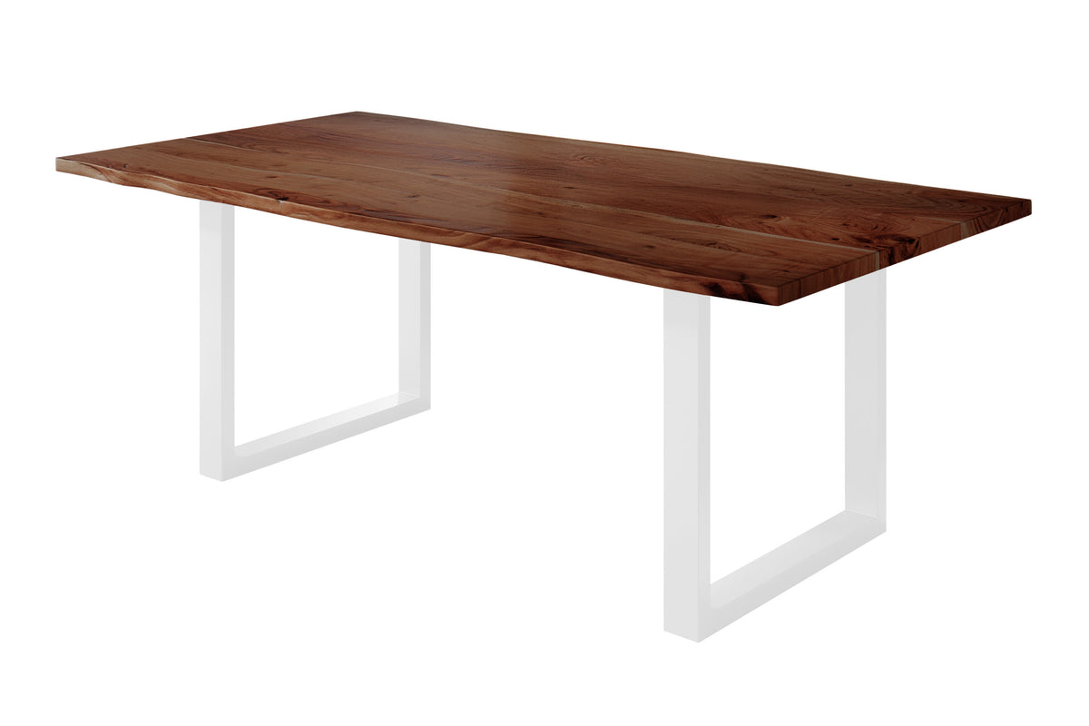 #180x90 #nussbaumfarben #u-gestellweiß