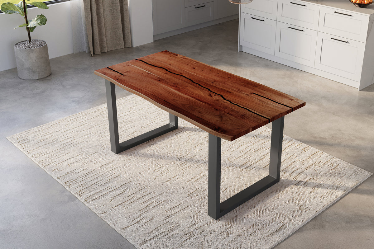 #180x90 #nussbaumfarben #u-gestellschwarz