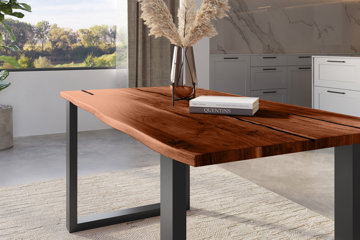#180x90 #nussbaumfarben #u-gestellschwarz