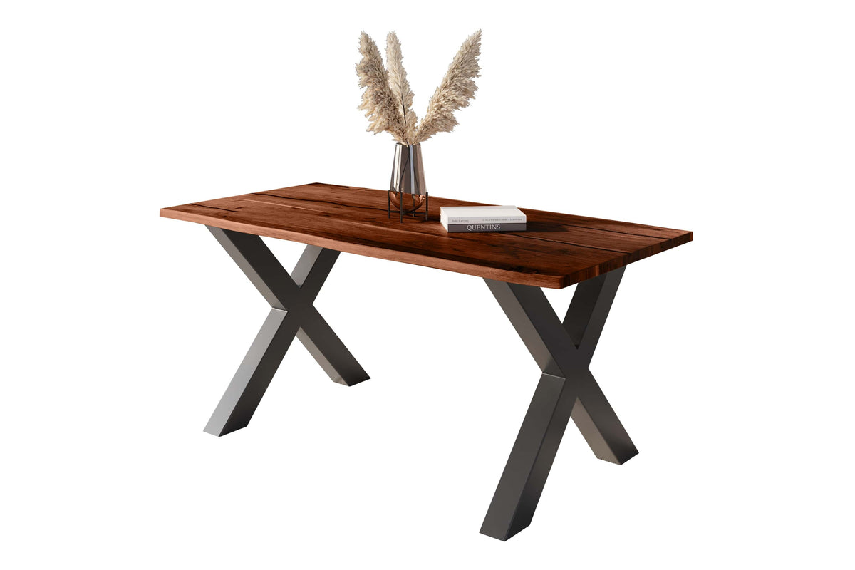#180x90 #nussbaumfarben #x-gestellschwarz