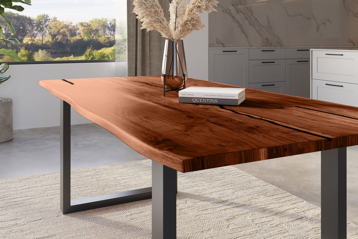 #220x100 #nussbaumfarben #u-gestellschwarz
