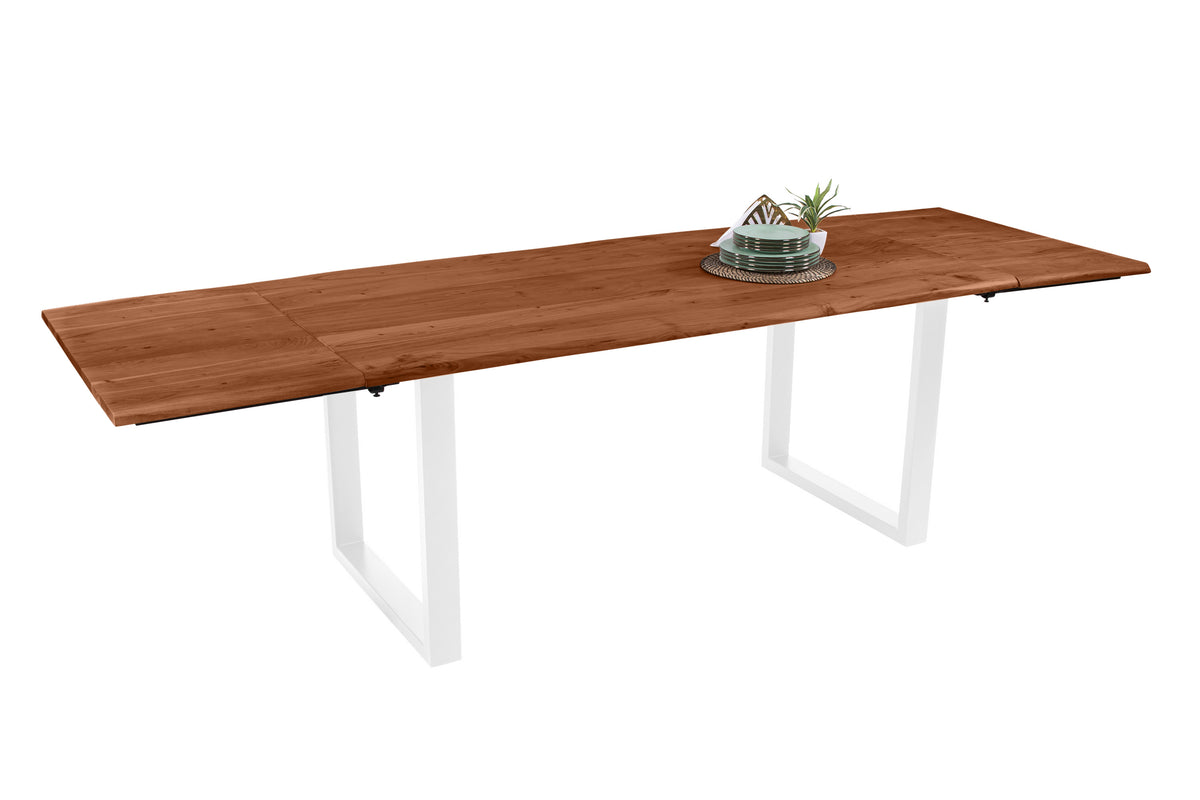 #180x90 #nussbaumfarben #u-gestellweiß