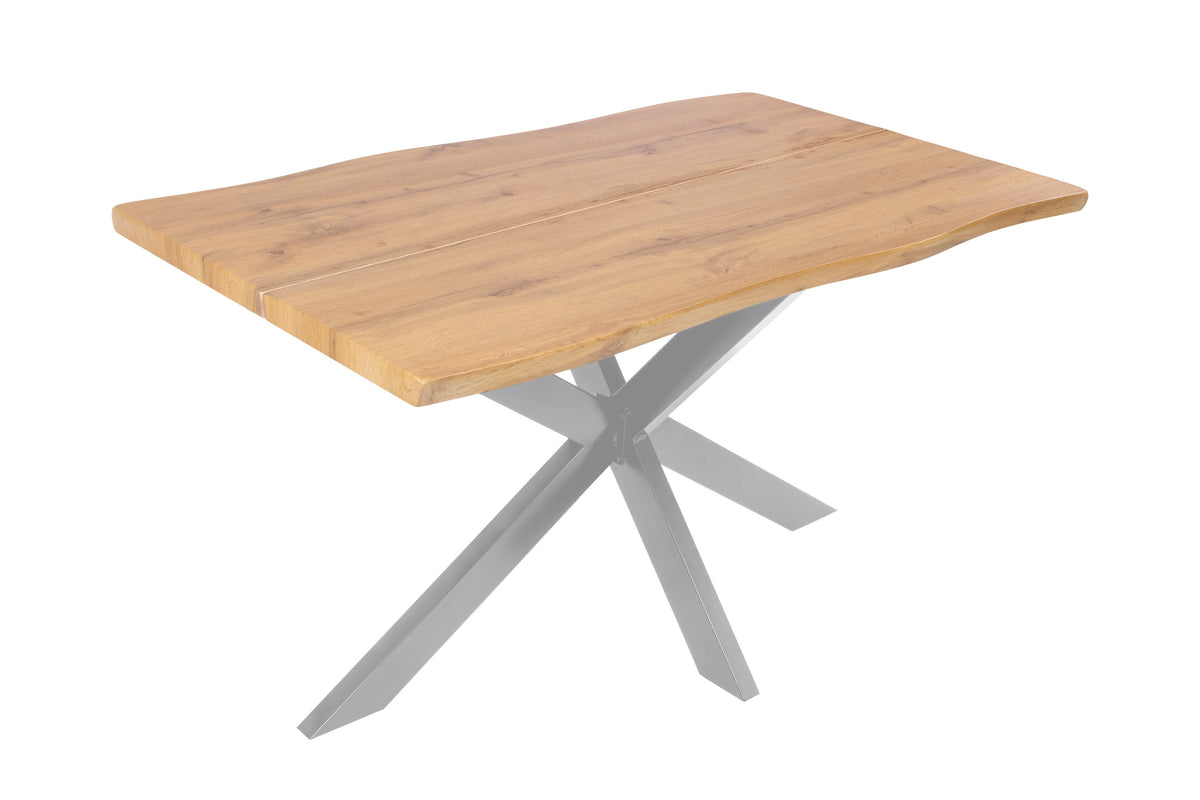 #140x80 #eichefarben #spider-gestellsilber