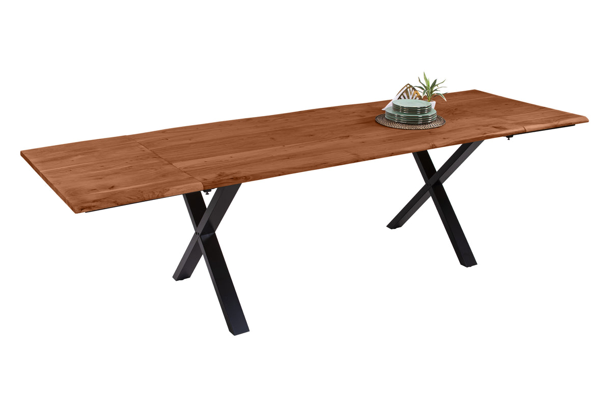 #180x90 #nussbaumfarben #x-gestellschwarz