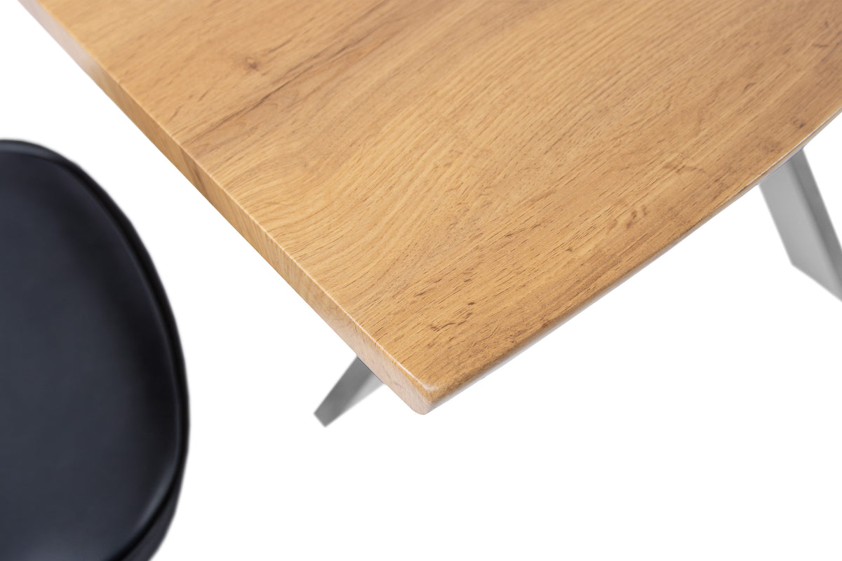 #140x80 #eichefarben #spider-gestellsilber