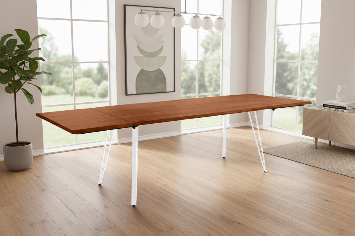 #180x90 #nussbaumfarben #vierfuß-gestellweiß