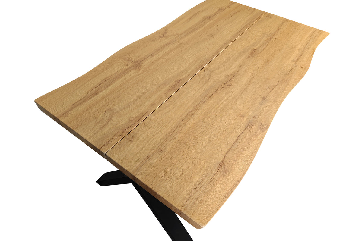 #140x80 #eichefarben #x-gestellschwarz