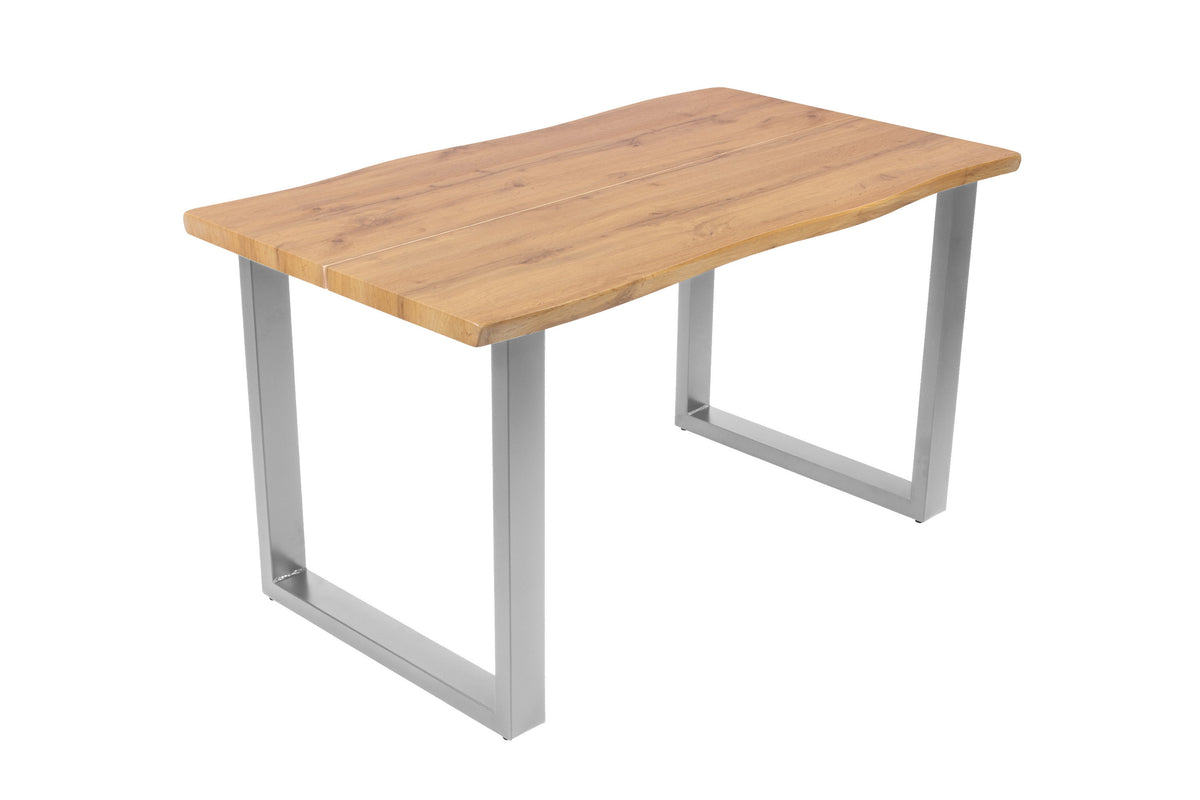 #140x80 #eichefarben #u-gestellsilber
