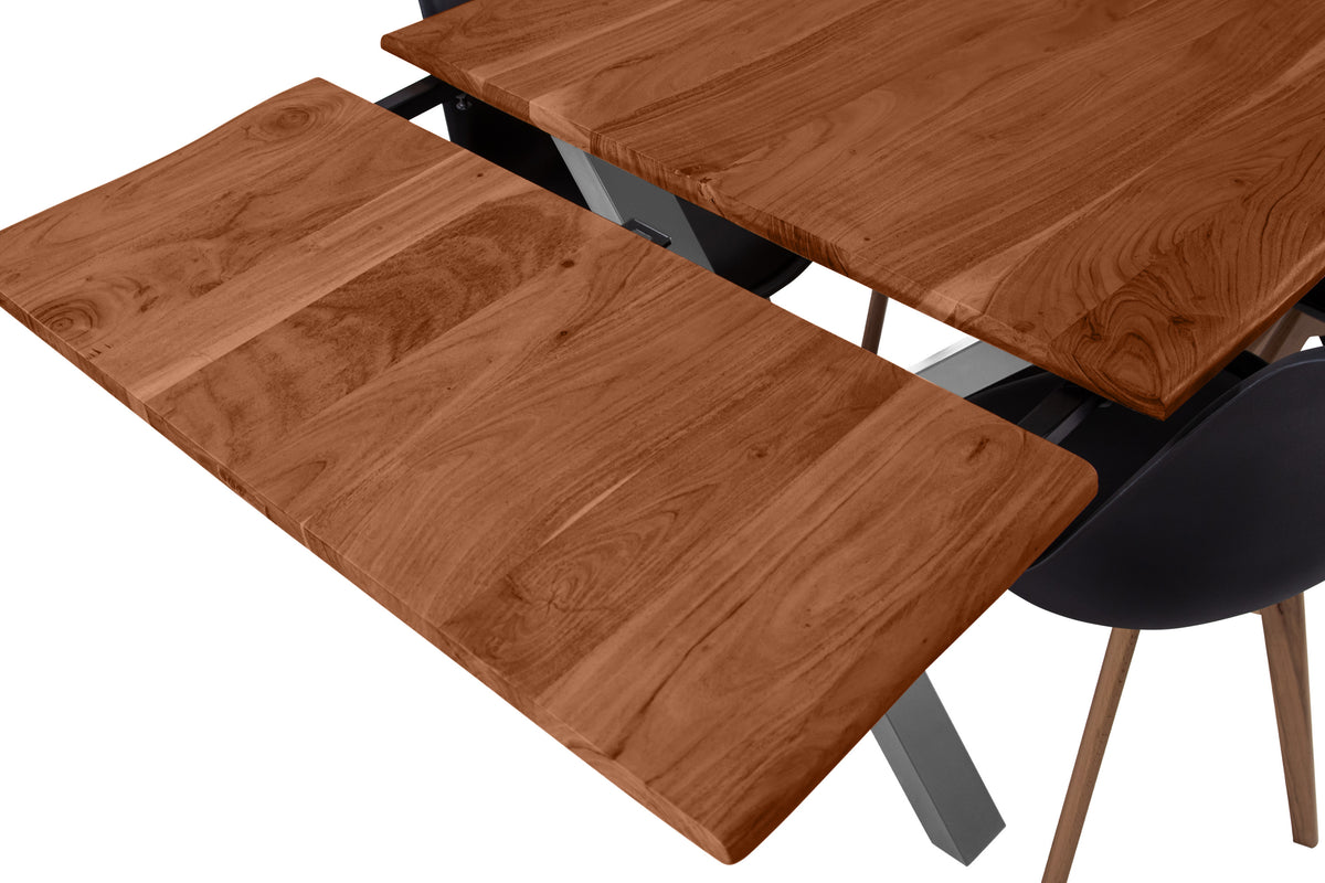 #180x90 #nussbaumfarben #x-gestellsilber