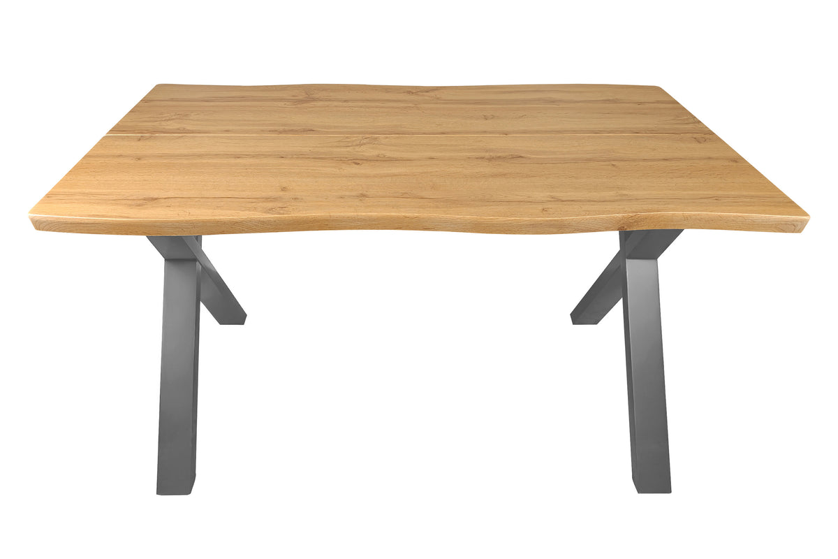 #140x80 #eichefarben #x-gestellsilber