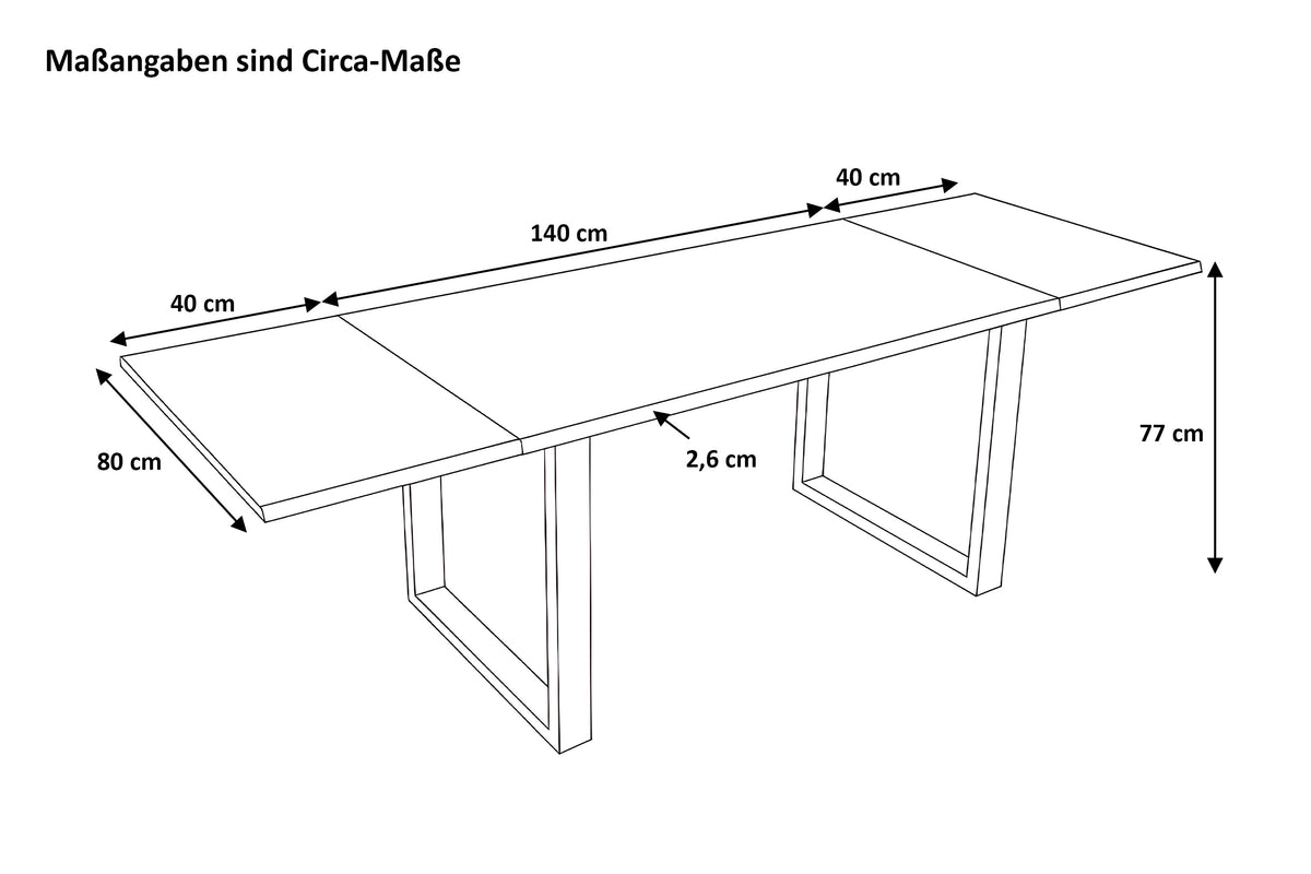 #140x80 #u-gestellsilber