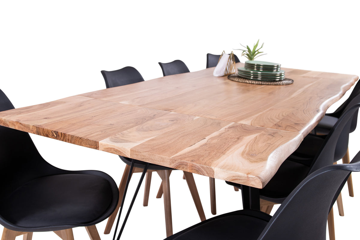 #180x90 #naturfarben #vierfuß-gestellschwarz