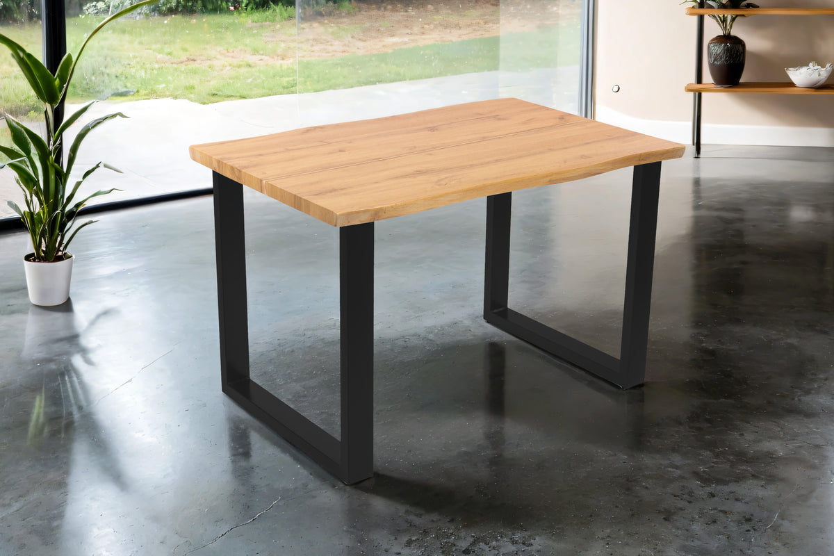 #140x80 #eichefarben #u-gestellschwarz