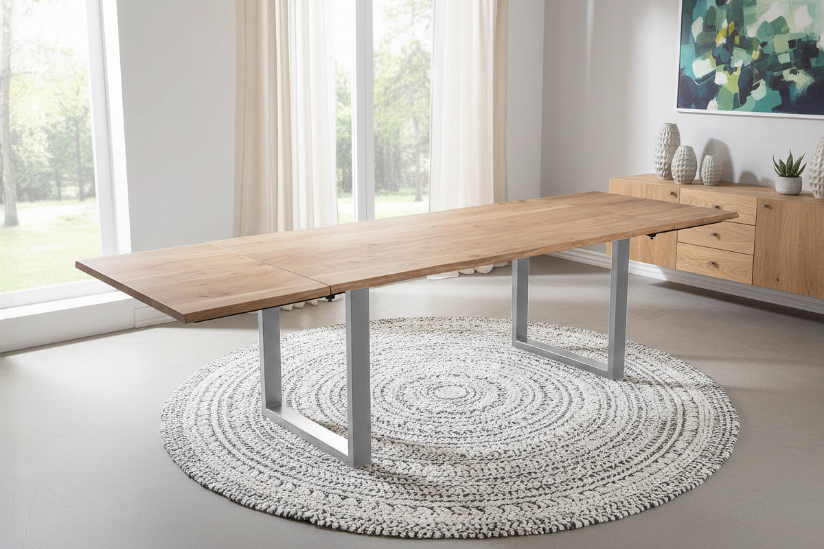 #180x90 #naturfarben #u-gestellsilber
