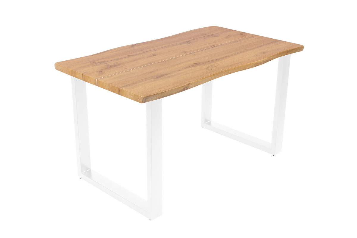 #140x80 #eichefarben #u-gestellweiß