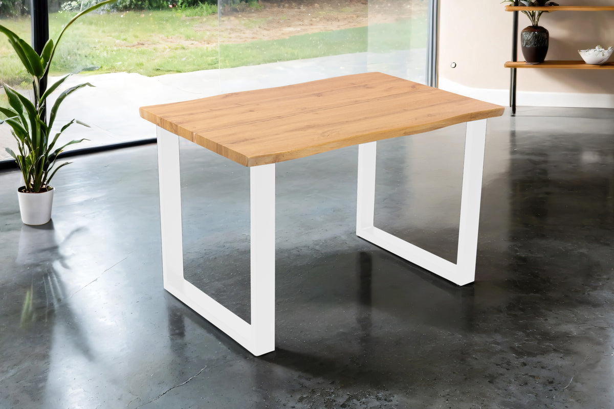 #140x80 #eichefarben #u-gestellweiß