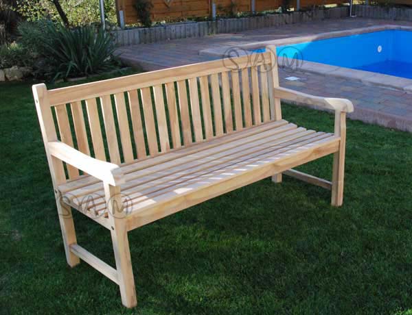  Gartenmöbel Set 6tlg mit Bank Teak Gartentisch ausziehbar 180-240 cm KUBA/ARUBA