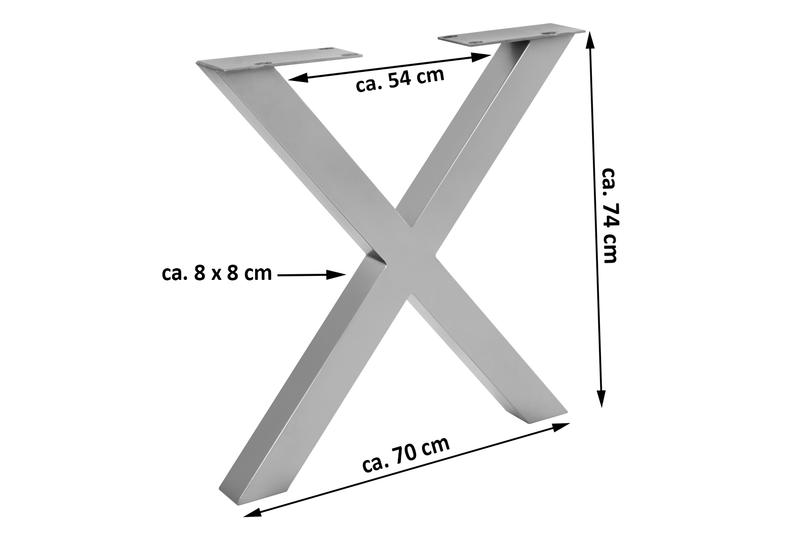 Tischgestell_X_Gestell_silber_04