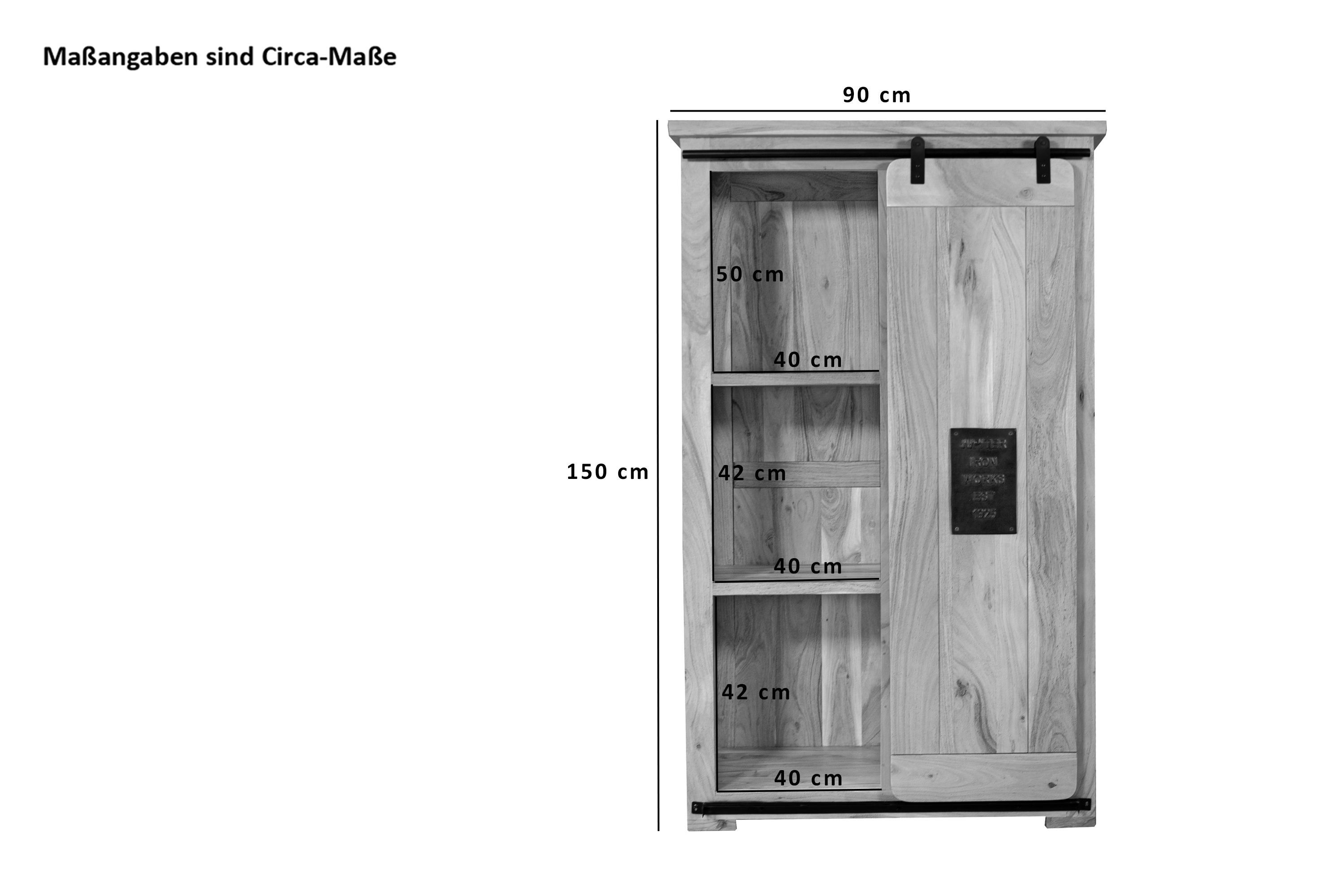 Highboard_Schiebetuer_4Schubfaecher_90x150x45_08