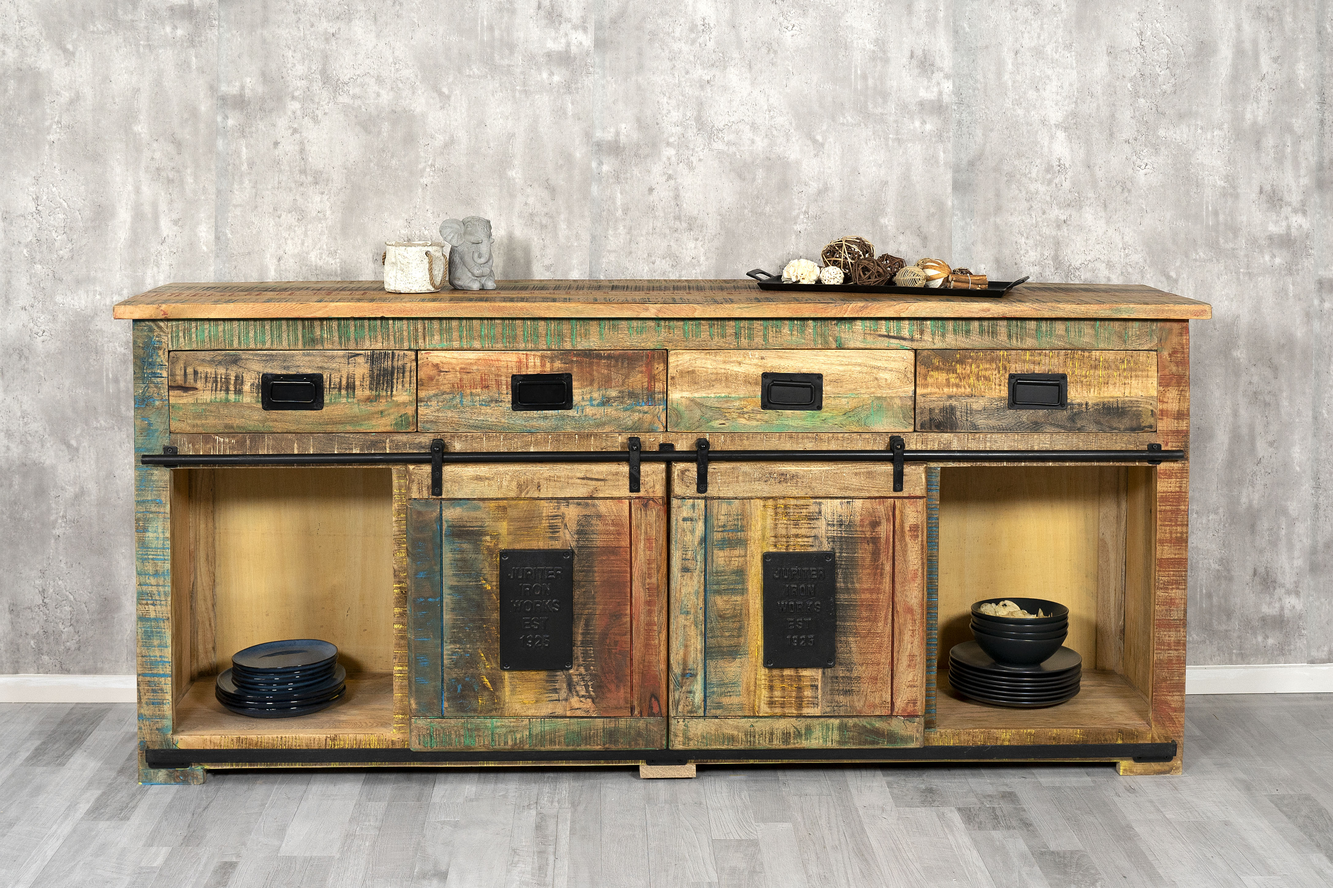 Sideboard_Schubfaecher_Schiebetueren_200x90x45_02